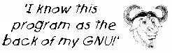  ['I know this program as the back of my GNU´ JPG] 
