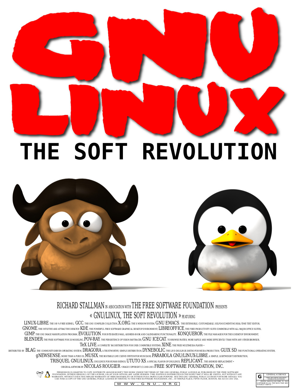  [Baby Gnu & Tux poster] 