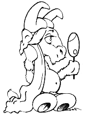  [Baby GNU with a magnifying glass] 