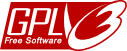 [Large GPLv3 logo]