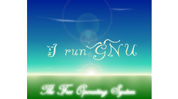  [I Run GNU wallpaper] 