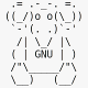  [ASCII Gnu is liberty] 