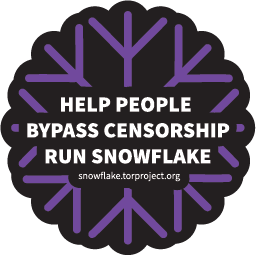Help people bypass censorship. Run Snowflake!