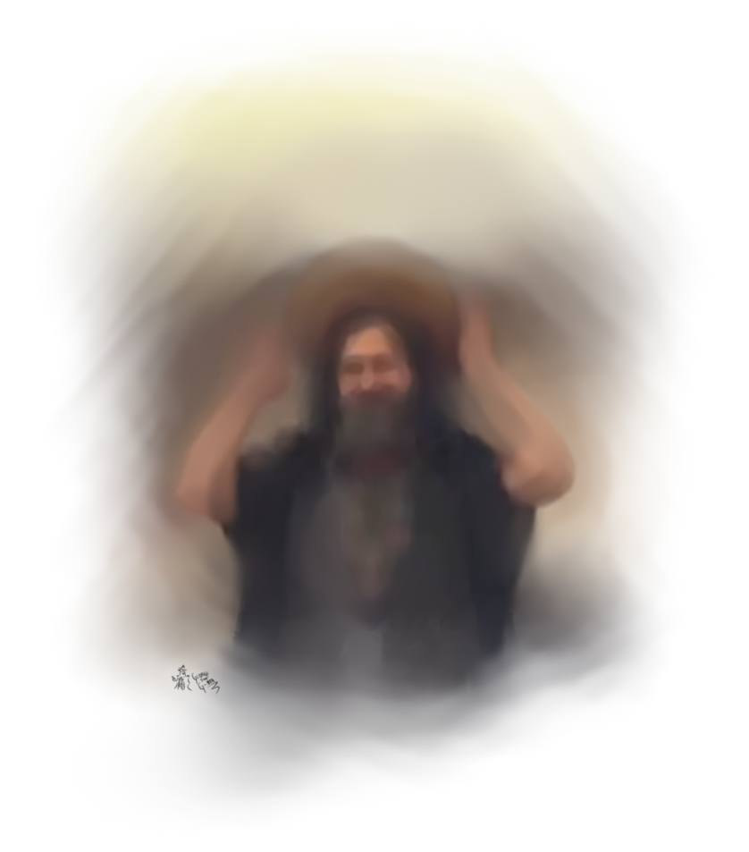  [Stallman as Saint Ignucius] 