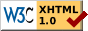 100% valid XHTML 1.0 Strict