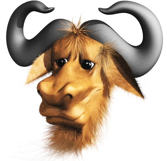 De mascotte van het GNU project.