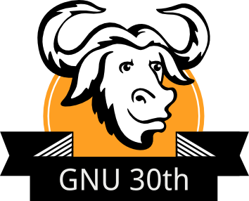  [30 Years of GNU badge] 