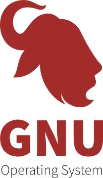  [Vertical GNU profile logo (red)] 