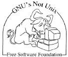 [rysunek: GNU-hacker pisząca na klawiaturze]