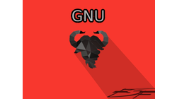 [GNU Flat Design wallpaper] 
