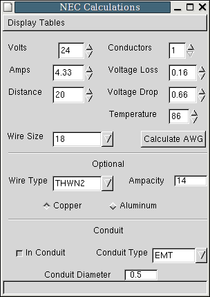 Nec Voltage Drop Chart