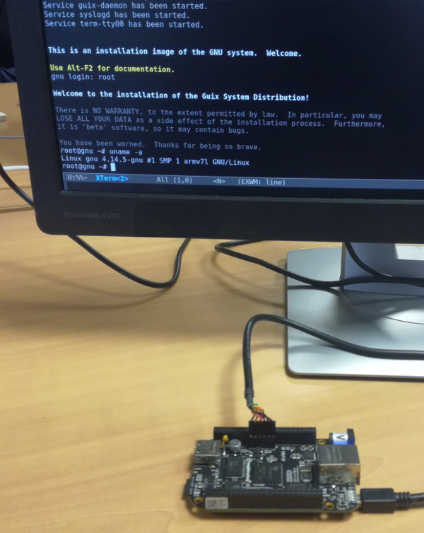 GuixSD installer on BeagleBone Black